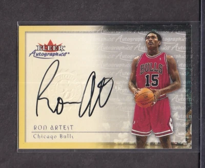RON ARTEST 2000-01 FLEER PREMIUM AUTOGRAPHICS AUTOGRAPH AUTO-CHICAGO  BULLS - Image 1 of 2