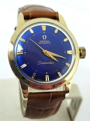 Vintage Solid 14k Gold OMEGA SEAMASTER Automatic Watch Cal 500 c.1950s GX6546 - Image 1 of 4