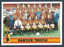 PANINI SCOTTISH FOOTBALL LEAGUE 95- #246-PARTICK THISTLE TEAM PHOTO