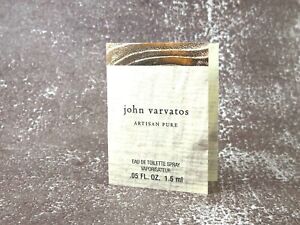 John Varvatos Artisan Pure Eau de Parfum Spray .05 Fl Oz / 1.5ml SAMPLE ON CARD