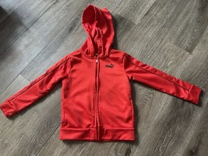 Puma Toddler Boys 4T Red Zip-Up Hooded Sweatshirt – EUC - Picture 1 of 4