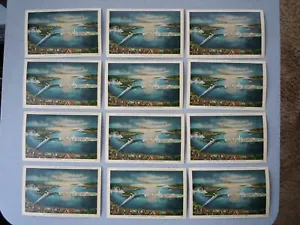 1939 GGIE SAN FRANCISCO CARTOLINA LINO ISOLA AEREA PONTI TRAMONTO Lotto di 12 - Foto 1 di 3