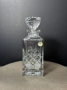 Jihlava? Bohemia Crystal Whiskey Liquor Decanter W/ Stopper Czech Republic 500ml - Picture 1 of 9