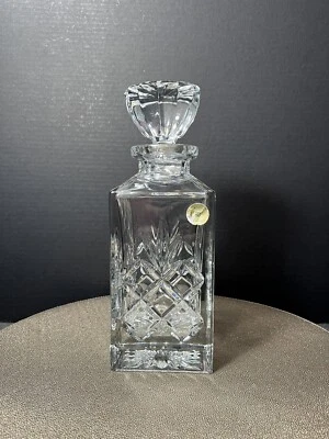 Jihlava? Bohemia Crystal Whiskey Liquor Decanter W/ Stopper Czech Republic 500ml - Image 1 of 4