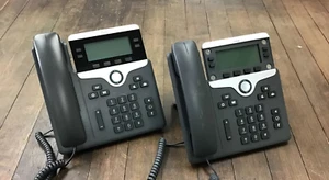 LOT of 2 !! Cisco IP Phone CP-7841-3PCC-K9= w/Multiplatform Firmware. w/Base - Picture 1 of 12