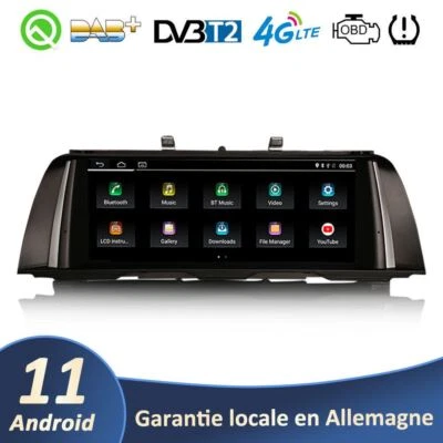10.25 CarPlay 64GB Android 12 GPS Autoradio Sat Navi Für BMW 5er F10/F11 mit NBT - Bild 1 von 4