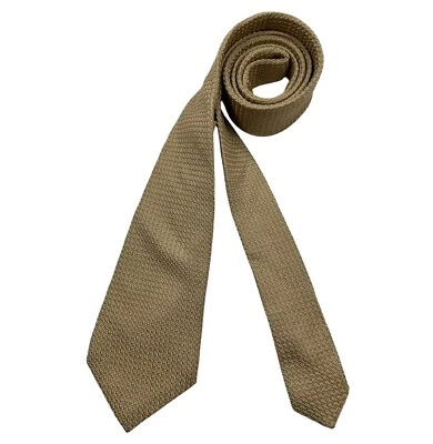 Corbata VALENTINO Beige Sólido Seda LUJO ITALIA Foto 1 de 4