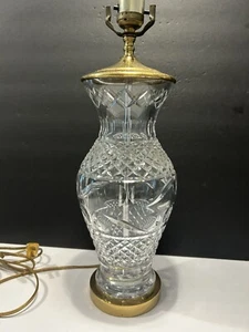 Seltene Waterford feine Kristall handgeschliffen signiert Tischlampe 18" - Bild 1 von 15