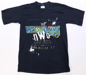 Rare VTG ALL SPORT Wrestlemania WWF NWO X8 2002 Wrestling T Shirt 2000s Black S - Picture 1 of 8