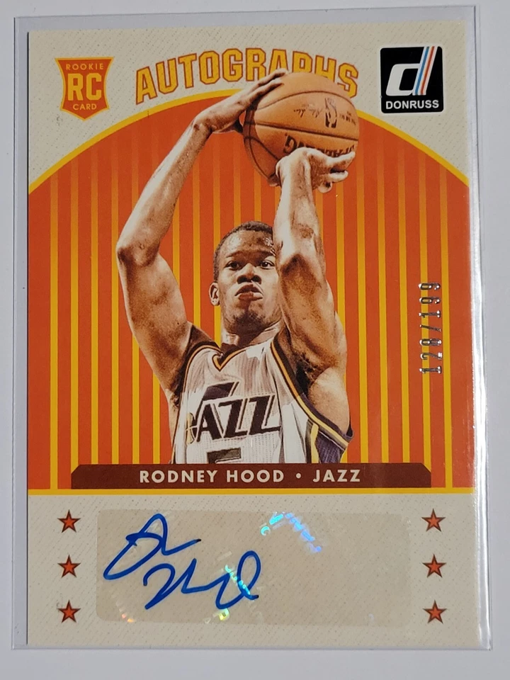 2014-15 Donruss Autographs #33 Rodney Hood, Utah Jazz RC /199 - Image 1 of 2