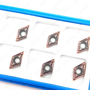 10PCS/1box DCMT21.51 CNC Indexable lathe carbide inserts DCMT070204 MV turning - Picture 1 of 6