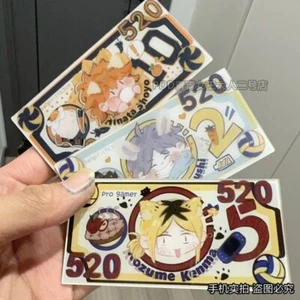 Acrílico Haikyuu!! Moneda de anime de cartas de juego de Halloween accesorios cosplay de papel moneda - Imagen 1 de 4