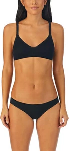 OnGossamer Women's Cabana Cotton Bralette - Black Medium - Picture 1 of 5