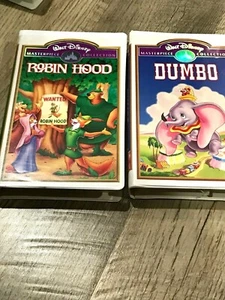 Disney Classics - Dumbo & Robin Hood - both are Masterpiece collection - Picture 1 of 1