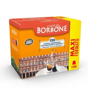 Capsule Borbone Miscela Decisa Nera - Compatibili Nespresso, Box 120 Pezzi - Foto 1 di 2
