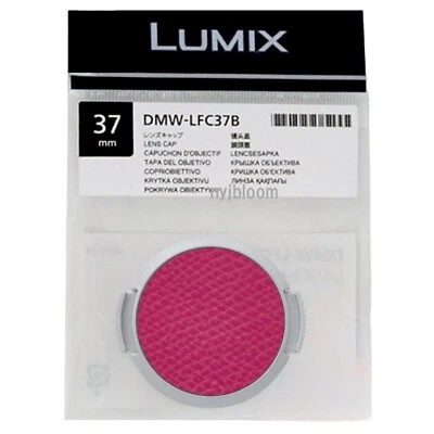 New PANASONIC DMW-LFC37B-P  37mm PINK Lumix Lens Cap for DMC-GF7/DC-GF10/GF90 - Image 1 of 3