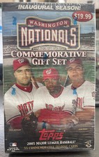 2005 Washington Nationals Commemorative Gift Set Topps Factory Sealed Box- READ!