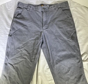 Carhartt Rugged Flex Pants Men’s 38x32 Gravel Gray Relaxed Fit Canvas 102291-039 - Picture 1 of 16