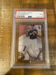 1993 Classic 4 Sport Acétate Alex Rodriguez RC Rookie PSA 9 nouvellement classé - Photo 1/2