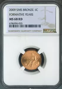 2009 Lincoln Cent Formative Years NGC MS68 RD SMS Quality - Picture 1 of 2