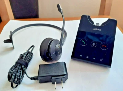 Jabra ENGAGE 65 Black Over the Ear Wireless Headsets, AC adapter included - Image 1 of 3