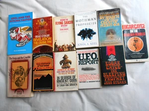 Lot of 15 Books UFOs Paranormal Alchemy Prophecy Ghosts Ancient Gods Mothman - Picture 1 of 6