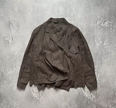 Rundholz L Avantgarde Relaxed Oversized Blazer Jacket Long Sleeve Linen - Image 1 of 4