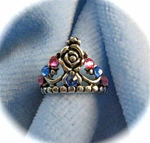 casa de muñecas casa de muñecas miniatura TIARA PLATA JOYA JOYA CORONA - Imagen 1 de 2