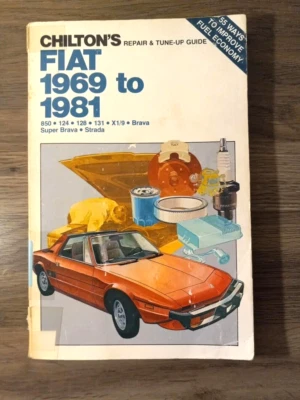 Guía de reparación y puesta a punto Chilton Fiat 1969 a 1981 850 124 128 131 Brava Strada Foto 1 de 4