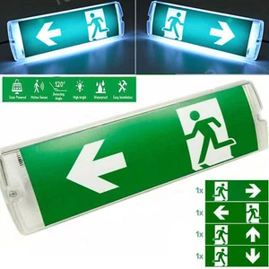 Luce di emergenza LED illuminazione di emergenza uscita uscita uscita di emergenza luce di via di fuga uscita luce di emergenza CALDO - Foto 1 di 40