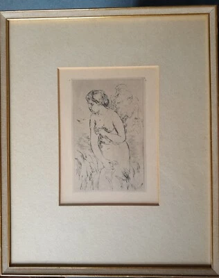 PIERRE AUGUSTE RENOIR 1841-1919 GRABADO FINO BAIGNEUSE DEBOUT A MI-JAMBES Foto 1 de 4