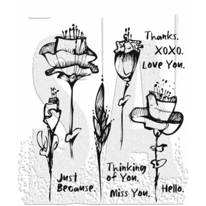 Tim Holtz Stampers Anonymous "ABSTRACT FLORALS" Stamp Set- CMS479- Everyday 2024 - Picture 1 of 1