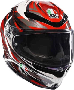 AGV K6 S Reeval Integralhelm (Weiß/Rot/Grau) Gr: M (57) - Bild 1 von 4