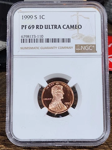 1999 S Lincoln 1c, NGC Certified PF 69 UCAM RD, 110 Cover