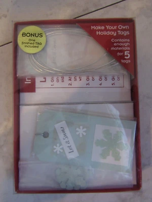 NIB Vintage Paper Magic Group "Make Your Own Tags"  Holiday Christmas - Image 1 of 2
