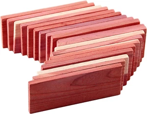 Cedar Blocks for Closet Storage,100% Aromatic Red Ceder Blocks Cedar Planks Chip - Picture 1 of 12