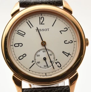 VTA Tissot A280 Gold 33mm Small Second Qz Vintage UNISEX Watch Made In SWISS - Picture 1 of 12