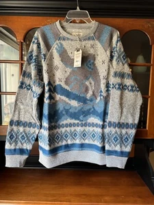 NWT NEW LUCKY BRAND SHEARLESS FLEECE SWEATSHIRT GREY YETI BIGFOOT SIZE XL - Picture 1 of 8