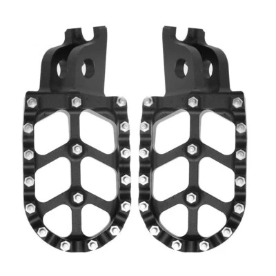 Black Footpegs Foot Pegs Pedals For HONDA CR125 CR250 CRF150R CRF450X KX450F Foto 1 de 4
