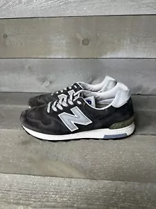 New Balance 1400 Men’s Size 8 M1400NV Made In USA Gray Suede White Crew Vintage - Picture 1 of 11