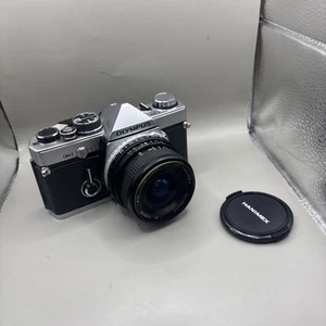 Vintage Olympus OM2 SLR Film Camera w/ OM-System 28mm F/2.8 Untested - Picture 1 of 8