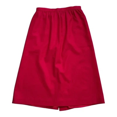 EVAN PICONE Womens Size 10 Red Vintage 100% Wool Midi Career Skirt - Image 1 of 4
