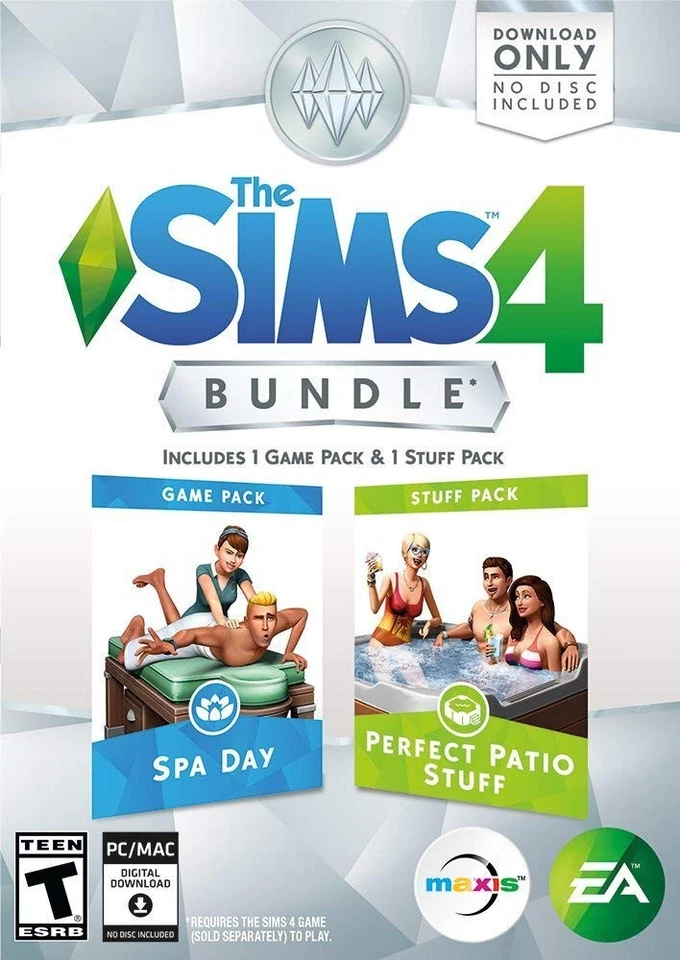 The Sims 4 Bundle Spa Day & Perfect Patio Stuff Expansion Pack - Image 1 of 1