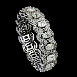 925 Sterling Silver Ring Oval Sapphire Ceylon Topaz Natural Gemstone Jewelry Sz - Picture 1 of 13