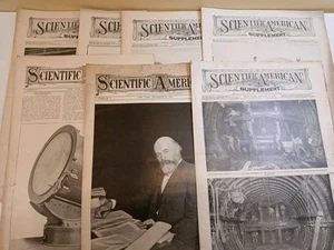 1903 Scientific American & Supplements - Lot of 7 Magazines -A - Picture 1 of 8