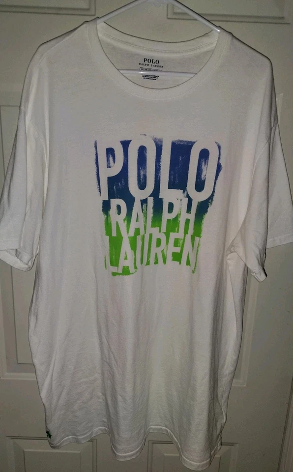 Polo Ralph Lauren Men's Graphic Short Sleeve Tee Shirt White Color Changing XLT - Image 1 of 4