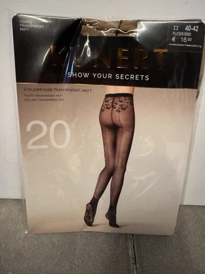 Kunert Naht Feinstrumpfhose Show your secrets beige II 40-42 20den gemustert - Bild 1 von 2