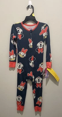 Disney Minnie & Daisy Personaje Niños Pequeños Pijama de Una Pieza 3T Nuevo con Etiquetas Algodón Nuevo Foto 1 de 4