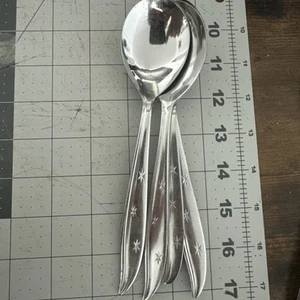National Silver N.S. CO. STARETTE Stainless ROUND BOWL SOUP SPOON 7-1/4” Japan - Picture 1 of 2