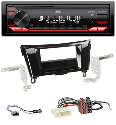JVC Bluetooth USB DAB MP3 Autoradio für Nissan Qashqai X-Trail ab 2014 - Bild 1 von 4